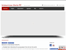 Tablet Screenshot of internationalunitedfc.com